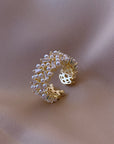 Luxury Pearl Ring in Gold