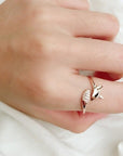 Rose Silver Fox Ring