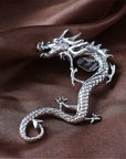 Silver Dragon Earrings