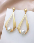Round Crystal & Pearl Earrings