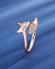 Rose Silver Fox Ring