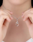 Silver Zirconia Crystal Pendant