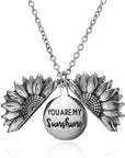Silver Sunflower Pendant