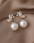 Exotic Pearl Crystal Earrings