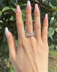 Luxury Zirconia Ring in Gold and Silver