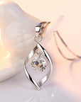 Silver Zirconia Crystal Pendant
