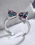 Multicolor Crystal Bow Ring