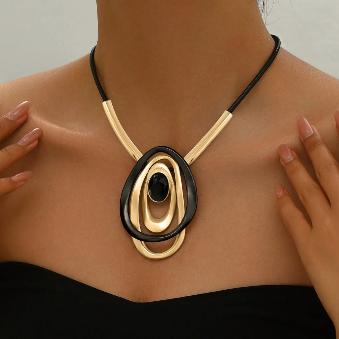 Black &amp; Gold Necklace