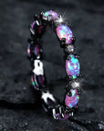 Violet Opal Silver Ring