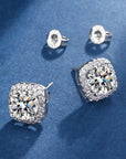 Aria Square Radiant Set | White Gold