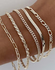 Ellis Renner Bracelet Set | White Gold