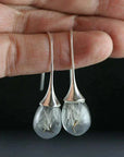 Dandelion Pendant Earring