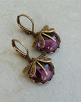 Spherical Dragonfly Earrings in Antique Gold