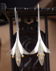Silver Flower Earrings