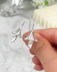 Silver Flower Earrings
