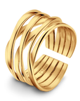 Adjustable Elegant Golden Branch Ring