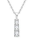 Triple Inlaid Spark Gold Necklace