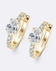 Hoop Gold Crystal Earrings