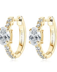 Hoop Gold Crystal Earrings