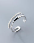 Double Line Adjustable Ring