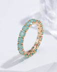 Luxury Round Stone Zircon Ring