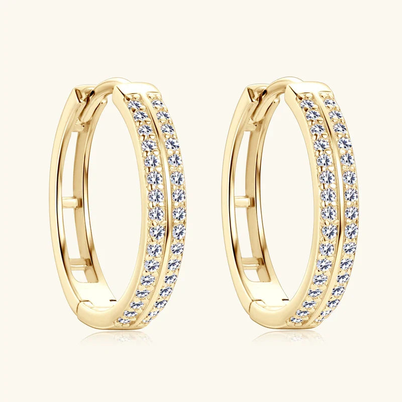 Bright Gold Hoop Earrings