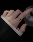 Double Line Adjustable Ring