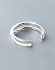 Double Line Adjustable Ring