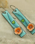 Floral Enamel Earrings