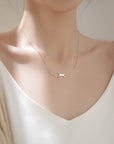 Climbing Cat Necklace in Silver