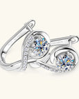 Golden Crystal Stud Flower Earrings