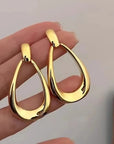 Dangle Hoop Silver Earrings