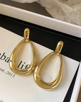 Dangle Hoop Silver Earrings