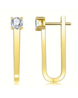 Elegant Gold Crystal Earrings
