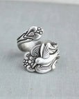 Hummingbird Flower Ring