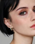 Sparkle Twist Bangle Earrings