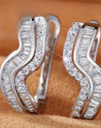 Silver Wave Earrings