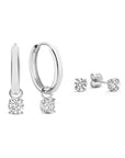 Larmes de Lune Stone Earrings Set | White Gold