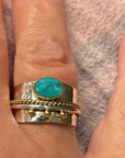 Turquoise Wide Band Ring