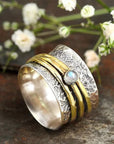 Moonstone Meditation Ring