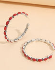 Vintage Turquoise Hoop Earrings