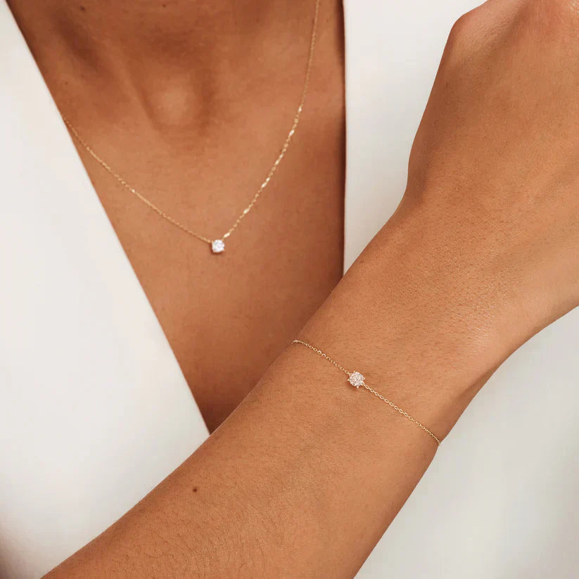 Cléa Zirconia Stone Set | Gold