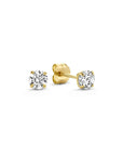 Dara Brillane Stone Earrings Set | Gold