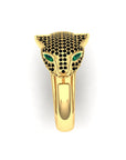Emerald Panther Ring