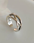 Chunky Adjustable Silver Ring