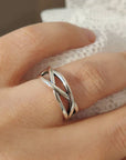 Chunky Adjustable Silver Ring