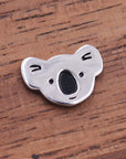 Koala Bear Stud Earrings in Sterling Silver