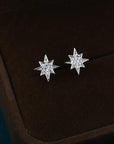 Starburst Stud Earrings in Sterling Silver