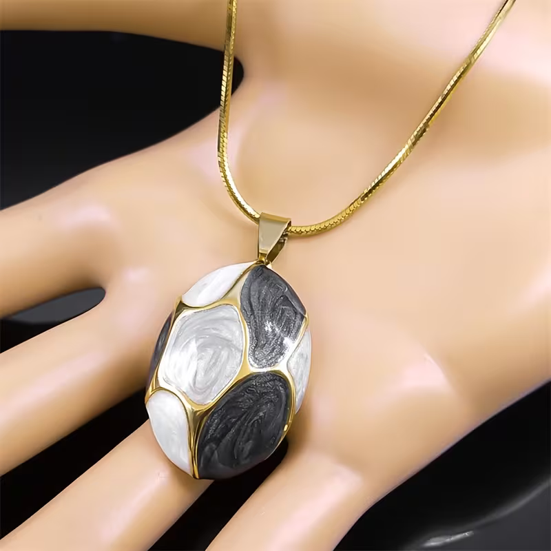 Colorblock Pendant Necklace