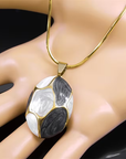 Colorblock Pendant Necklace